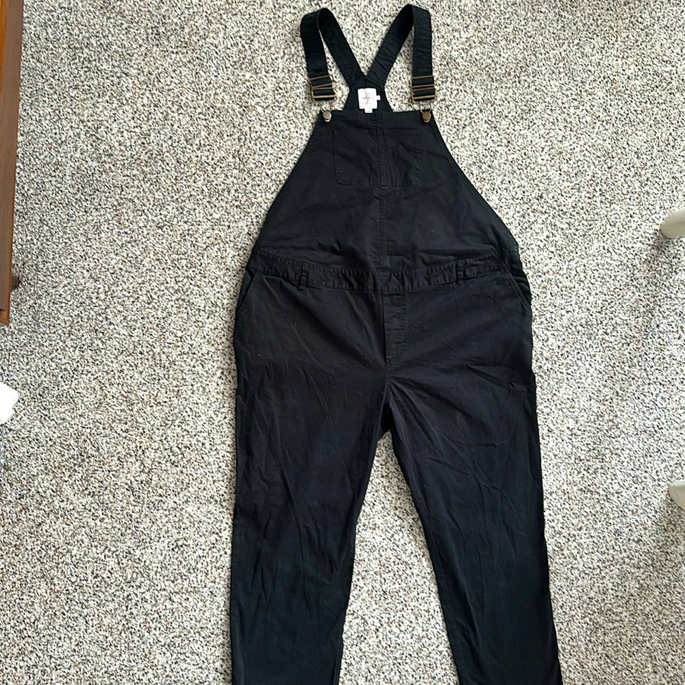 Maternity black overalls